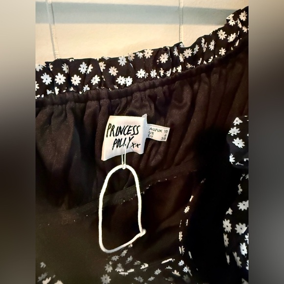 Princess Polly NWOT Marion Mini Dress in Black Size 6 - Picture 8 of 14